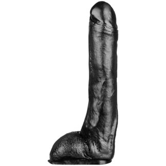 All Black Sven Dildo 11.4 inches - Black