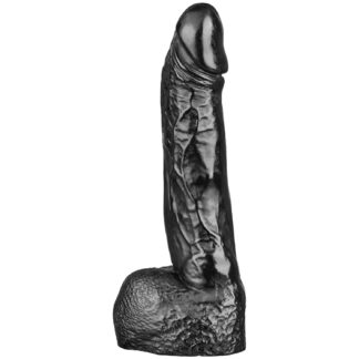 All Black Wilhelm Dildo 8.7 inches - Black