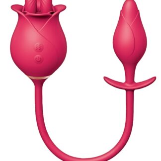 Clit-Tastic Tulip Finger Massager and Pleasure Plug - Red