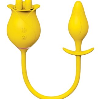 Clit-Tastic Tulip Finger Massager and Pleasure Plug - Yellow