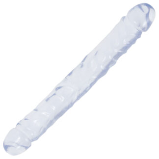 Crystal Jellies Jr Double Dong 11.8 inches - Clear