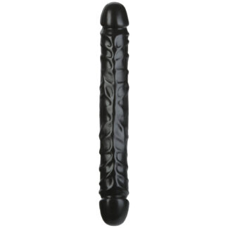 Doc Johnson Jr. Veined Double Dildo - Black