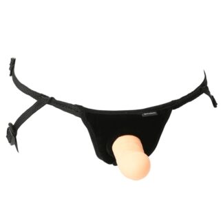 Everlaster Wishbone Harness with Dildo - Vanilla