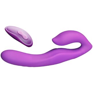 Fantasy for Her Strapless Strap-on with Vibrator - Purple