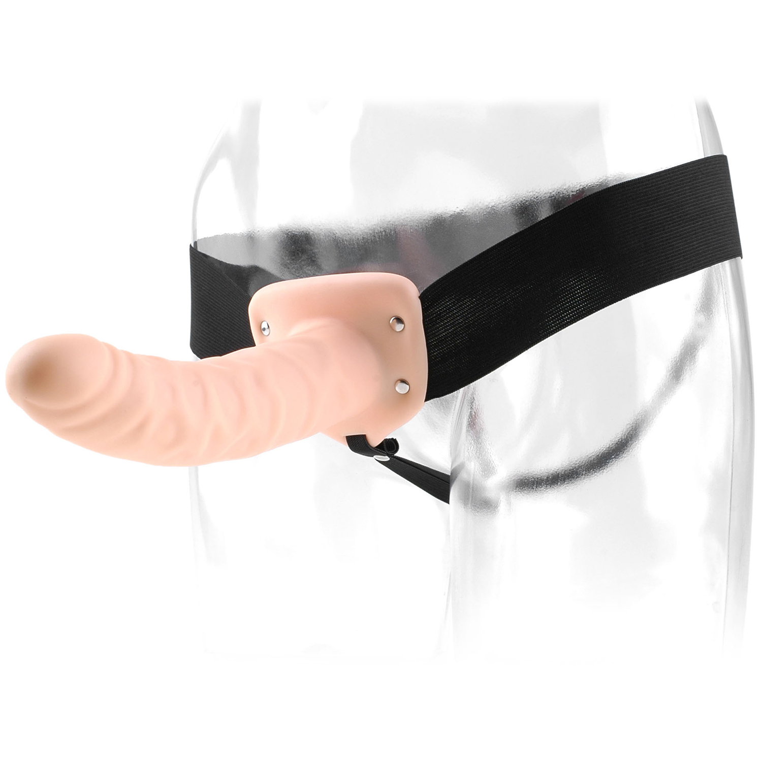 Fetish Fantasy Hollow Strap-on 7.9 inches - Nude