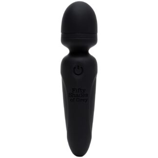 Fifty Shades of Grey Sensation Mini Wand Vibrator - Black