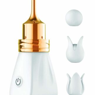 Gold Glam Tri-Tip Vibe - White
