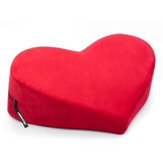 Heart Wedge Sex Pillow - Microvelvet - Red