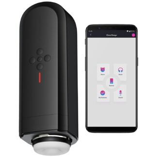 Lovense Solace App-Controlled Automatic Thrusting Masturbator - Clear