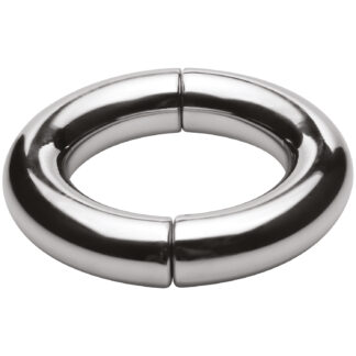 Master Series Mega Magnetize Stainless Steel Magnetic Cock Ring - Silver
