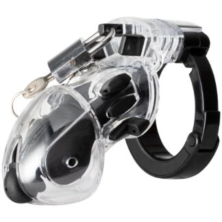 Mystim Pubic Enemy No. 2 Electro Chastity Device - Clear