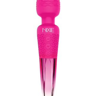 Nixie Rechargeable Wand Massager - Pink
