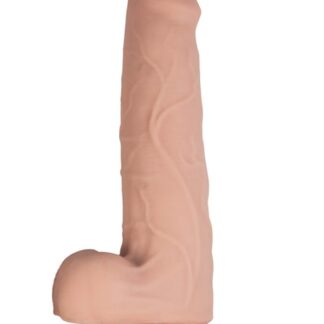 RealCocks Dual Layered Uncut Slider - 8.5" Thin Tip - Vanilla