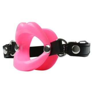 Silicone Lips Mouth Gag - Pink