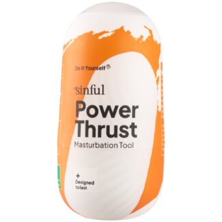 Sinful Power Thrust Masturbation Tool - Orange