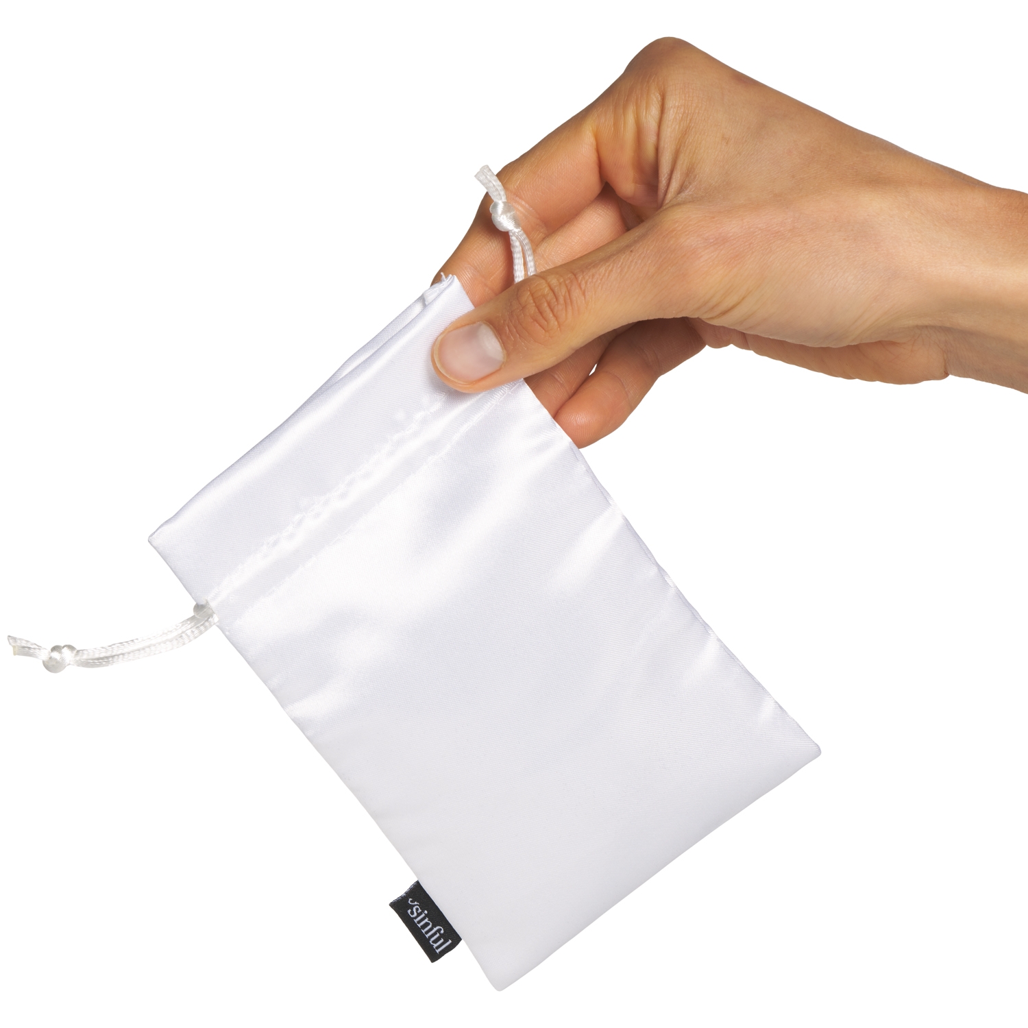 Sinful Satin Toy Bag White Small