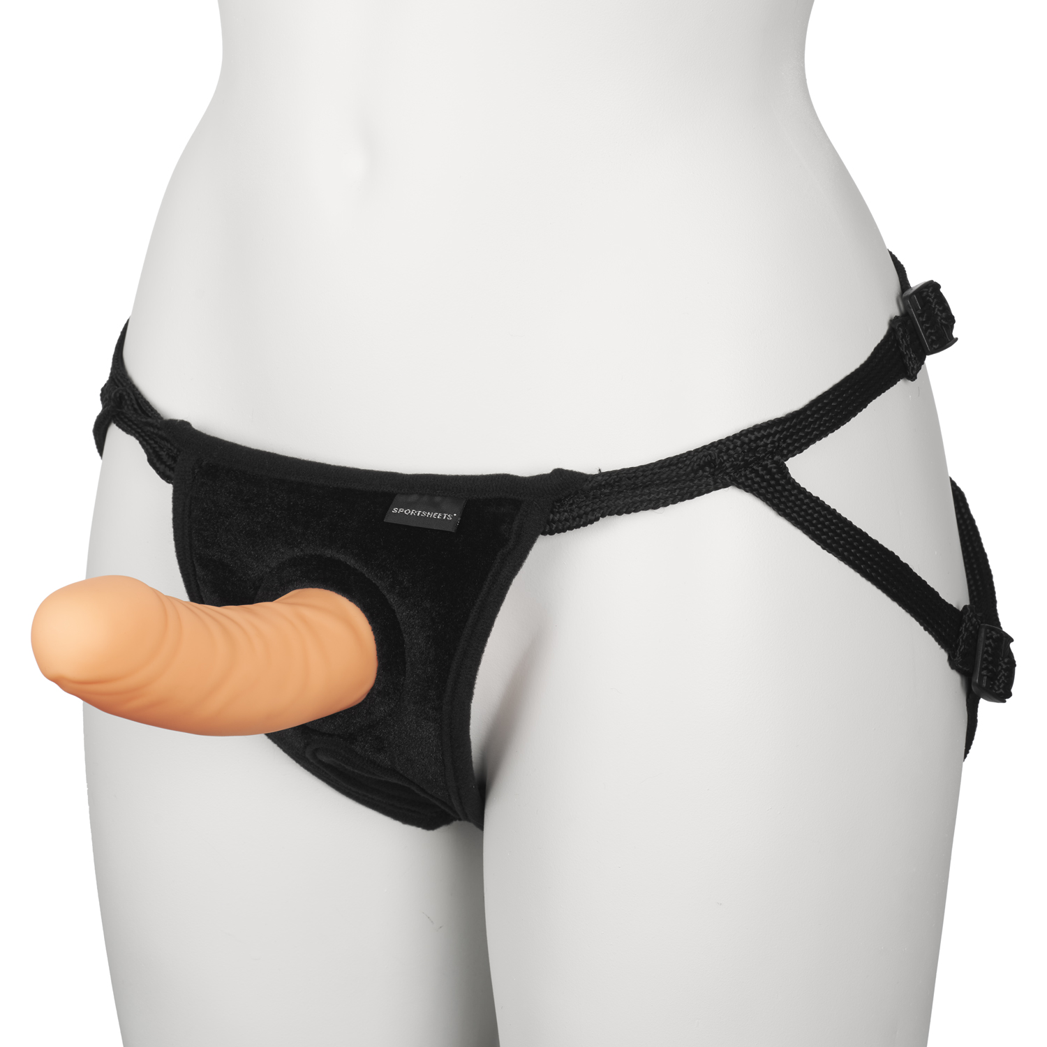 Sportsheets Everlaster Wishbone Hollow Strap-on - Nude