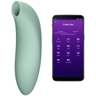 We Vibe Melt 2 App Controlled Suction Vibrator - Green