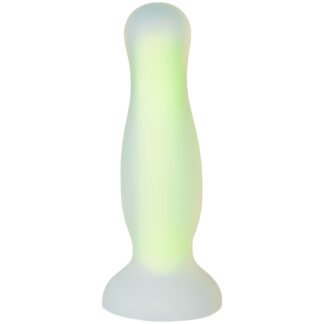 baseks Glow in the Dark Yellow Medium Anal Dildo - Yellow