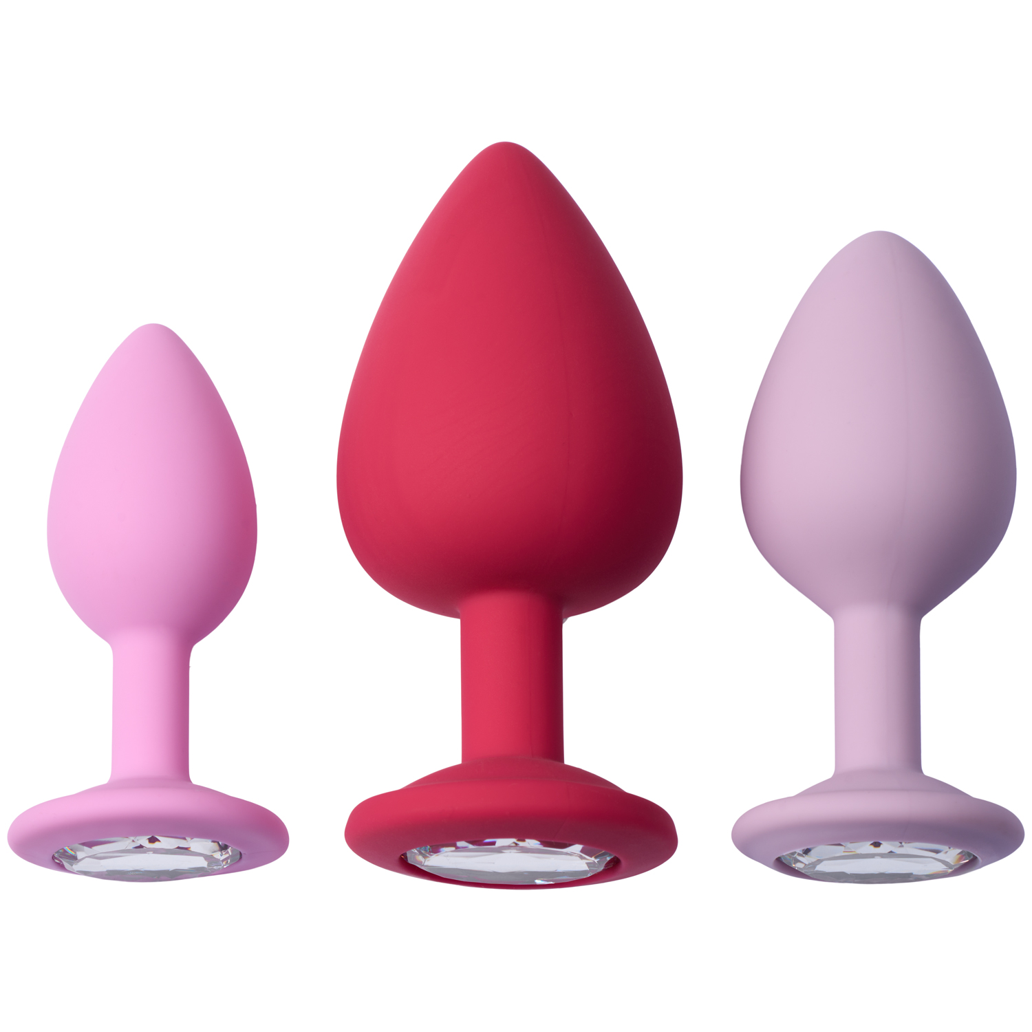 baseks Jewel Butt Plug Training Set - Pink