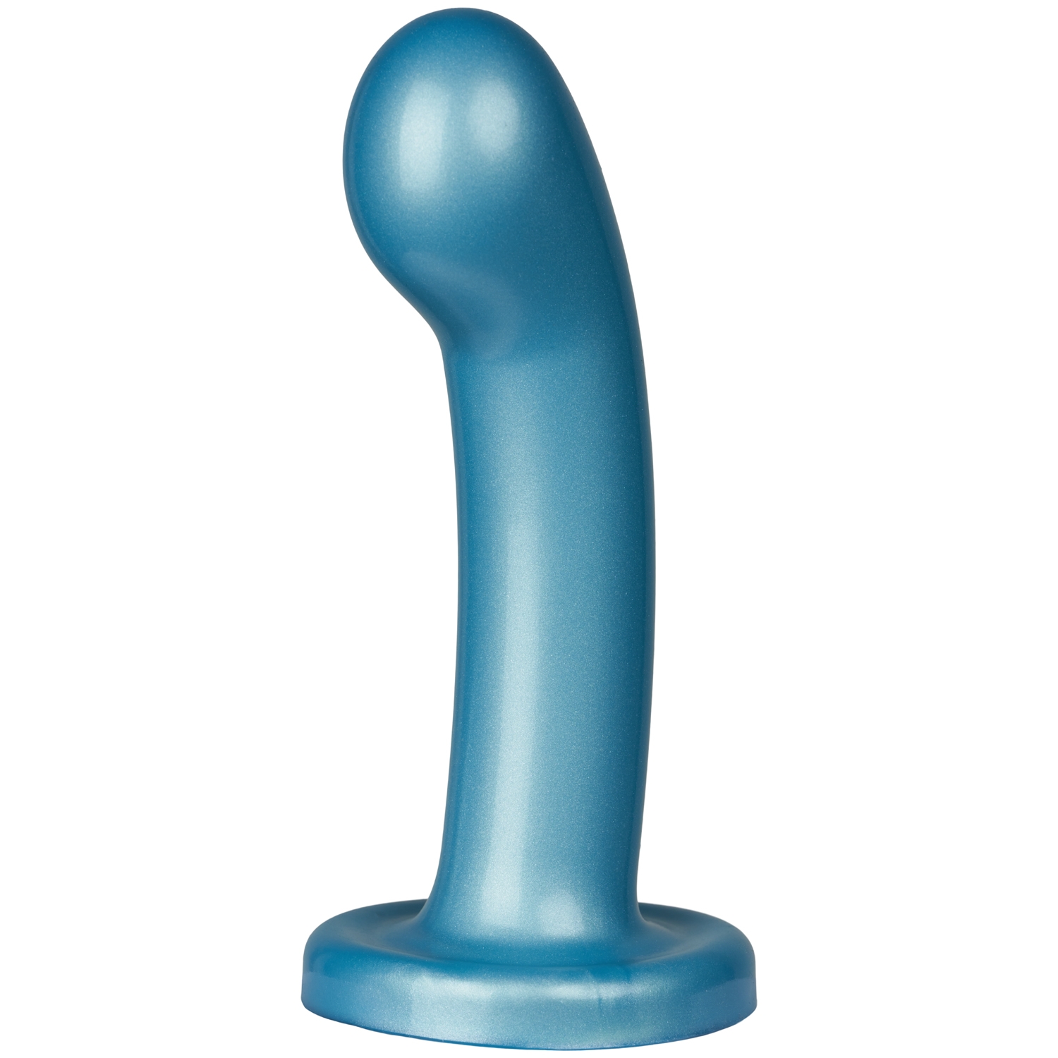 baseks Shiny Light Blue G-Spot Dildo 5.5 inches - Blue