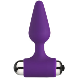 baseks Vibrating Small Butt Plug - Purple
