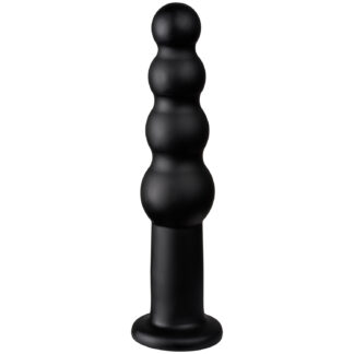 obaie XL Beaded Anal Dildo - Black