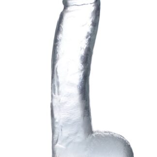 Jock C-Thru - 10.5" Clear Dong with Balls