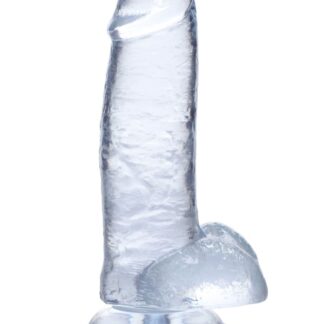 Jock C-Thru - 8" Clear Dong with Balls