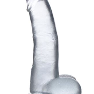 Jock C-Thru - 9" Clear Dong with Balls