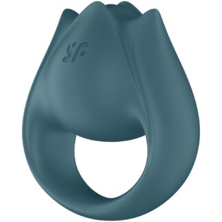 Satisfyer Perfect Pair 2 Cock Ring & Finger Vibrator - Grey