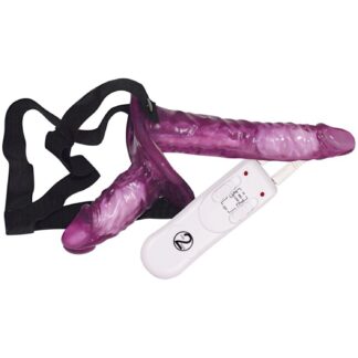 You2Toys Remote Controlled Strap-on Duo - Purple