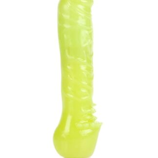 Glow In the Dark Jelly Penis Vibe - Green