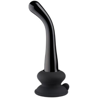 Icicles No. 87 Hand Blown Glass Massager - Black