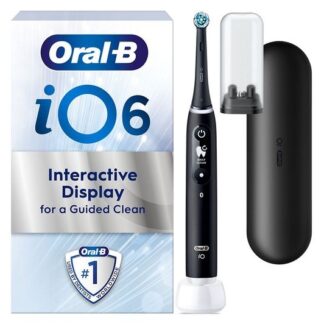 Oral-B iO 6 Electric Toothbrush with Travel Case - Black Lava