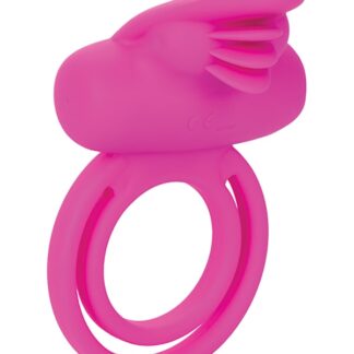 Silicone Rechargeable Dual Clit Flicker Cock Ring
