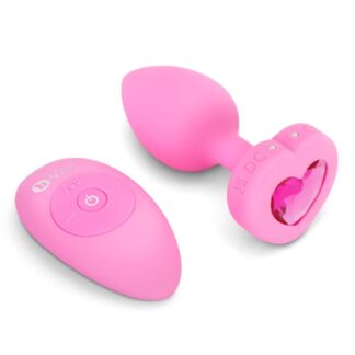 Vibrating Remote Heart Plug - Small/Medium