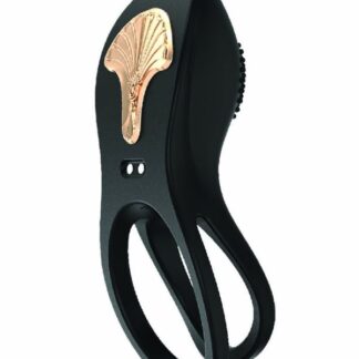 Gold Glam Cock Ring - Black