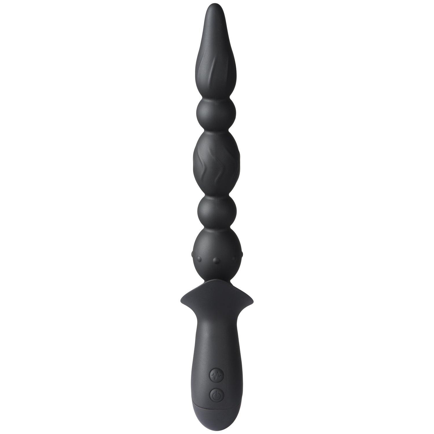 Obaie Triple-motor Rechargeable Anal Beads - Black