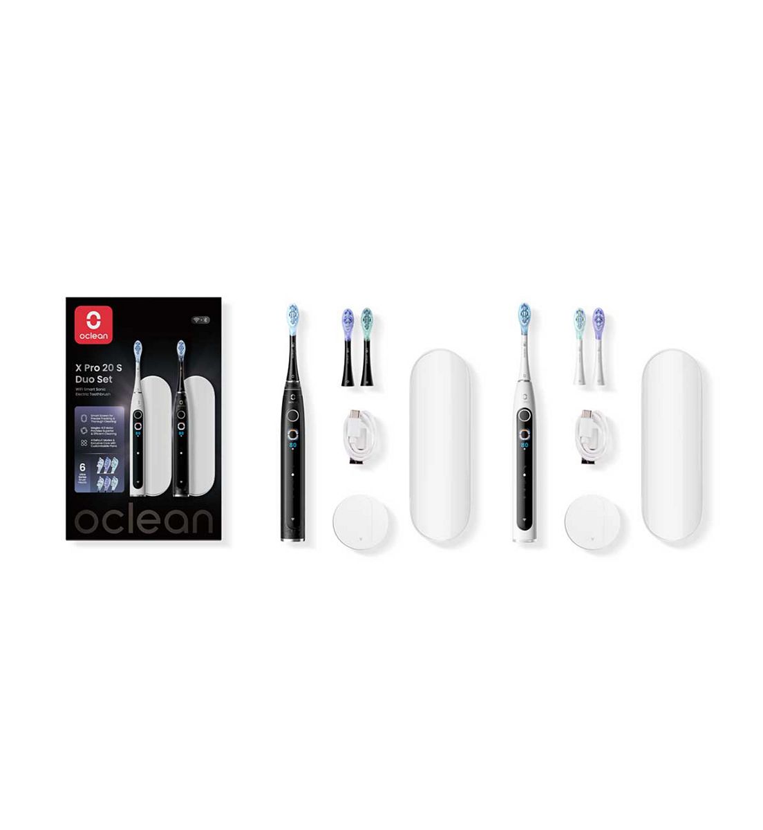 Oclean Professional 20 Electric Toothbrush White And Black Duo Set