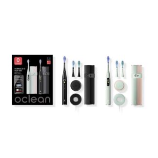 Oclean Ultra 20 Electric Toothbrush Green And Black Duo Set