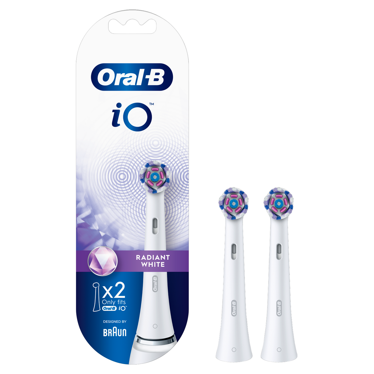 Oral-B iO Radiant White Brush Heads 2 Pack