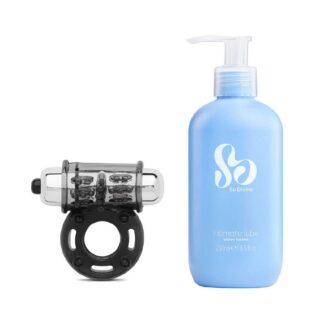 So Divine Thriller Bundle: Ring &250 Ml Water-Based Lubricant, 250ml