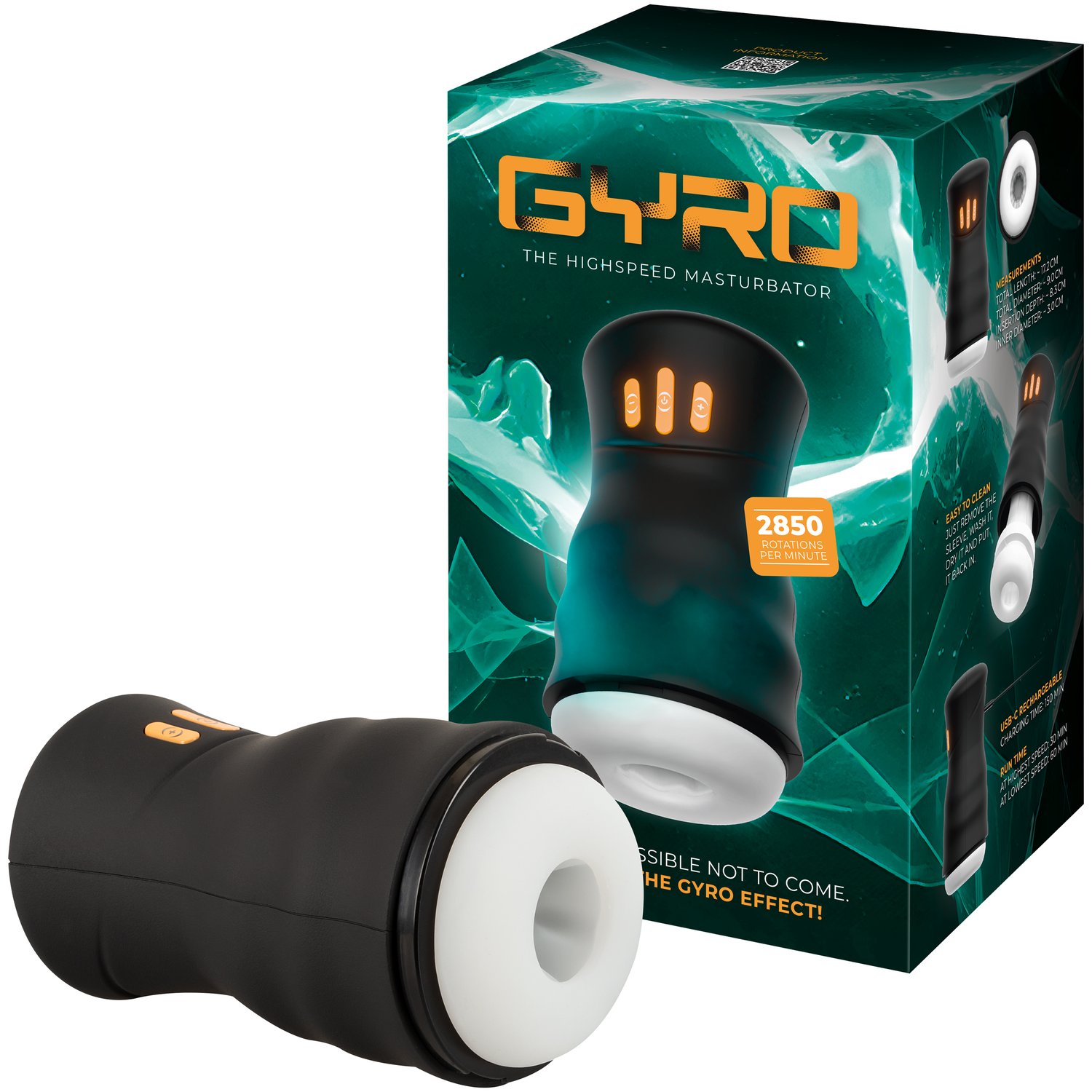 You2Toys Gyro Rotating Masturbator - White