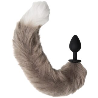 Icon Brands Foxy Fox Tail Butt Plug - Silver