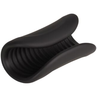 MR.MEMBR Ribbed Silicone Stroker - Black