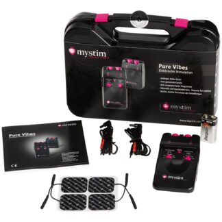 Mystim Pure Vibes Analogue Electro Sex Unit - Black
