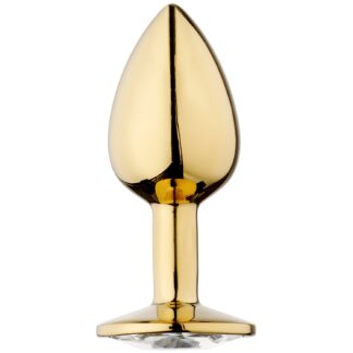 Precious Metals Small Jewel Butt Plug - Gold