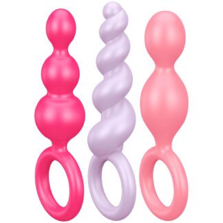 Satisfyer Booty Call Coloured Anal Plug Set - Mixed colours