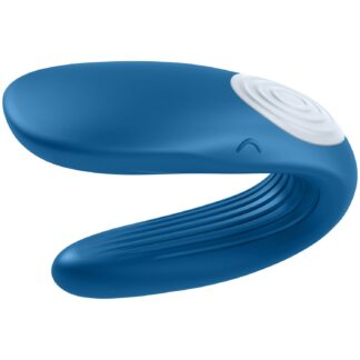 Satisfyer Double Whale Couple's Vibrator - Blue